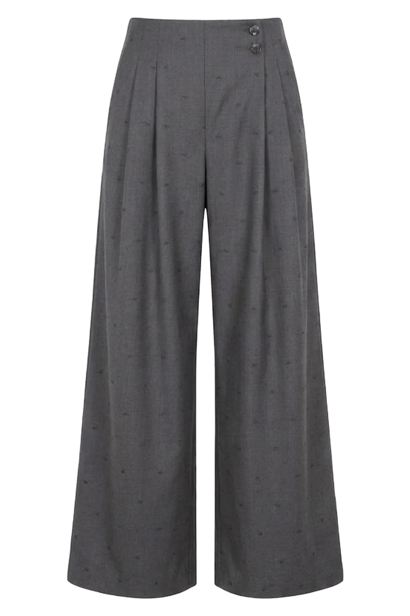 wide-leg trousers — front