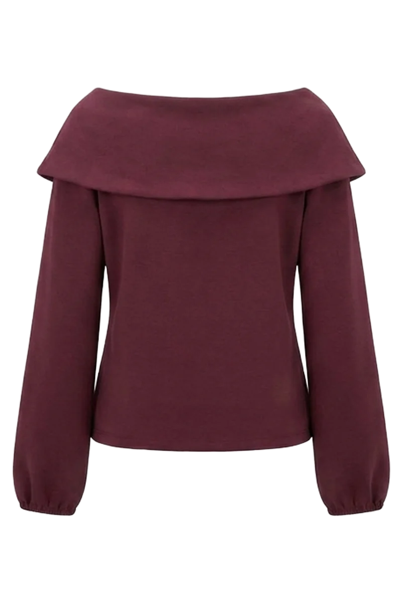 off-shoulder top — back